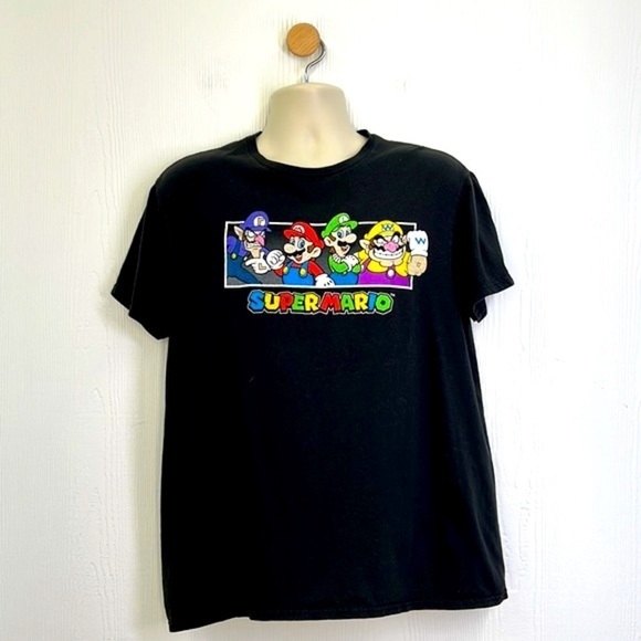 Super Mario - Nintendo Super Mario Brothers Short Sleeve Graphic T Size Large - Picture 2 of 8